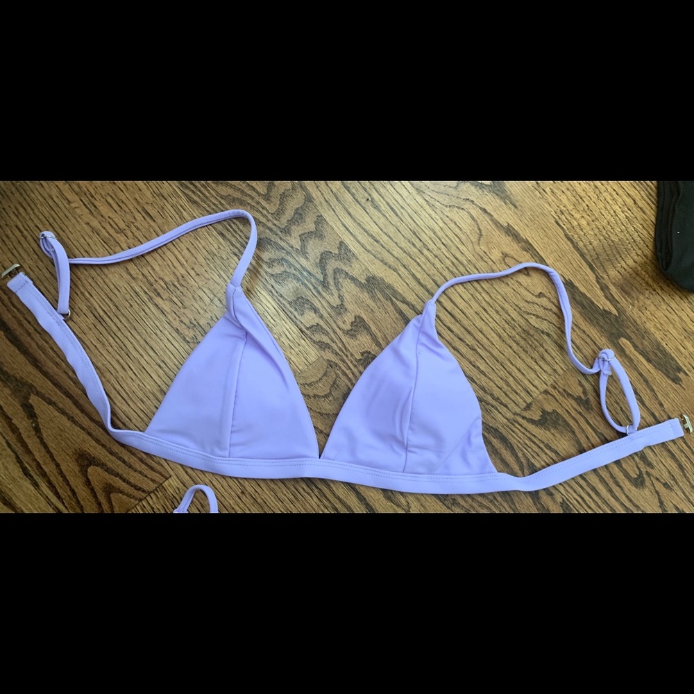 Purple bikini top